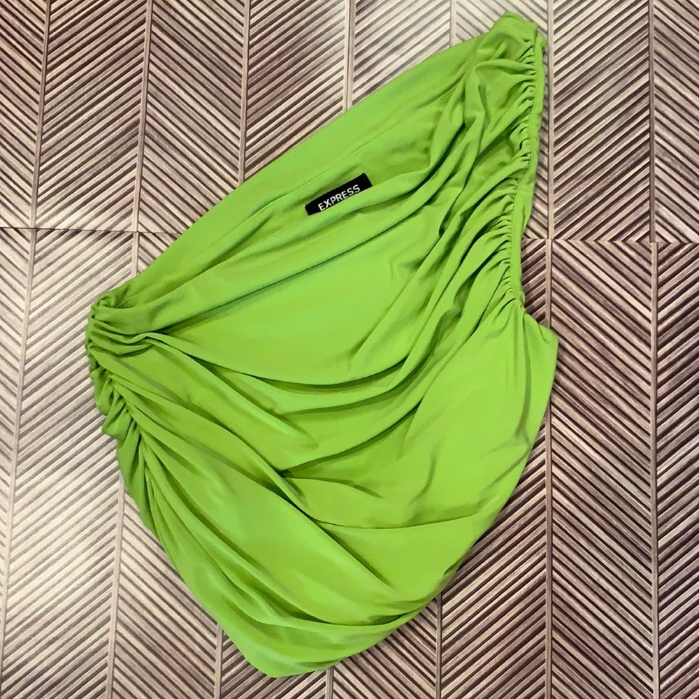 Express Top one shoulder crop top Small